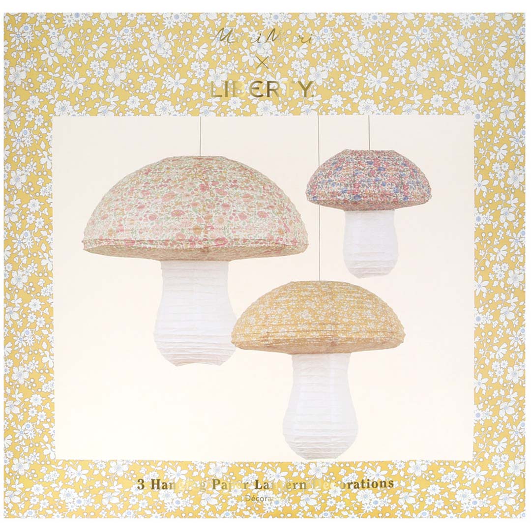 meri meri lampionnen liberty paddenstoel - 3st | 284217 | 1