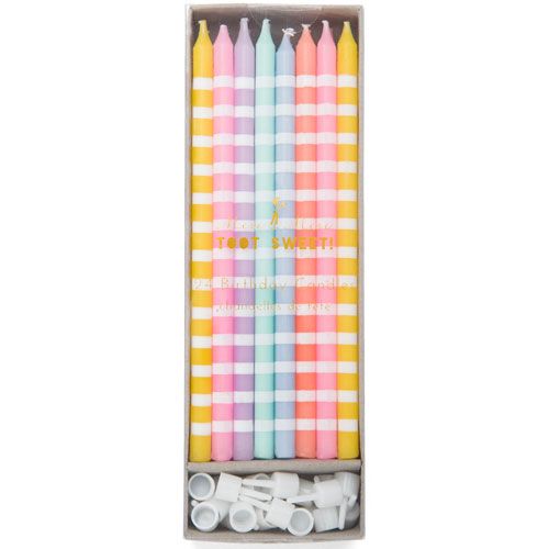 meri meri lange feestkaarsen pastel (24st)  | 45-1798 | 0