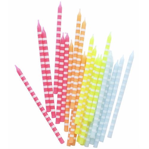 meri meri lange feestkaarsen pastel (24st)  | 45-1798 | 1