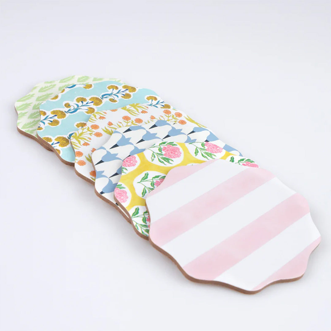 meri meri onderzetters molly mahon - 6st | 288996 | 2