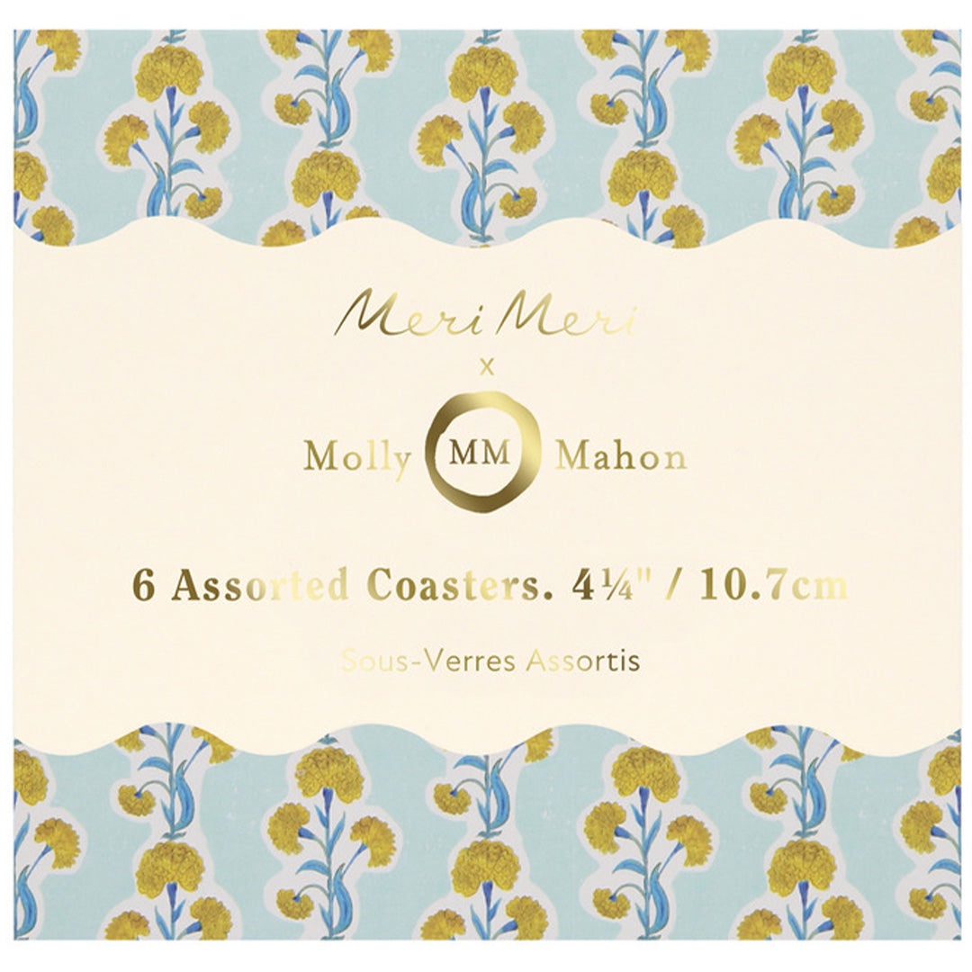 meri meri onderzetters molly mahon - 6st | 288996 | 5