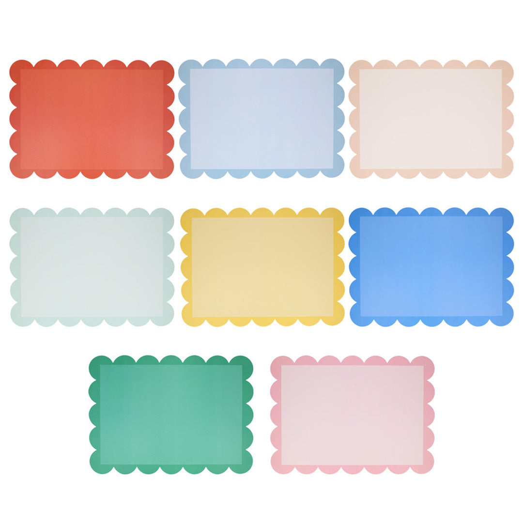meri meri placemats gekleurd - 12st | 287520 | 0