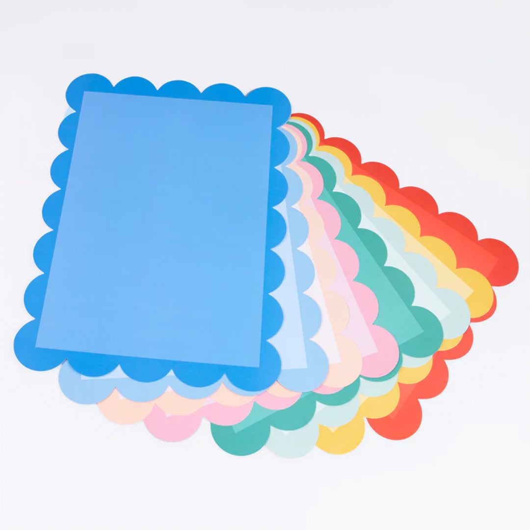 meri meri placemats gekleurd - 12st | 287520 | 1