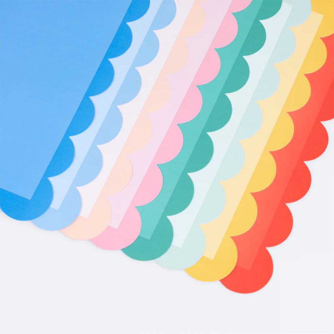 meri meri placemats gekleurd - 12st | 287520 | 2