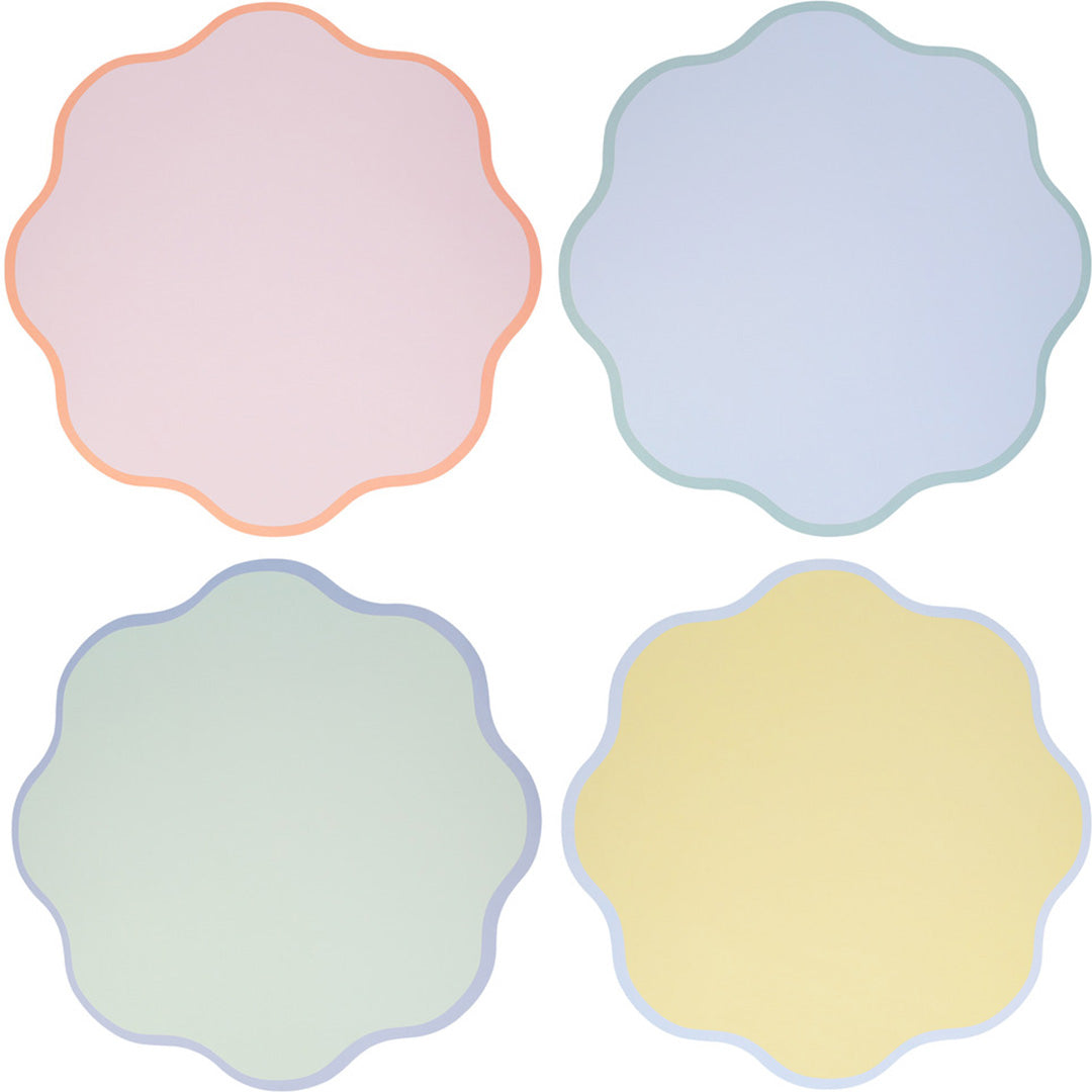 meri meri placemats golvend rond - 12st | 283173 | 0
