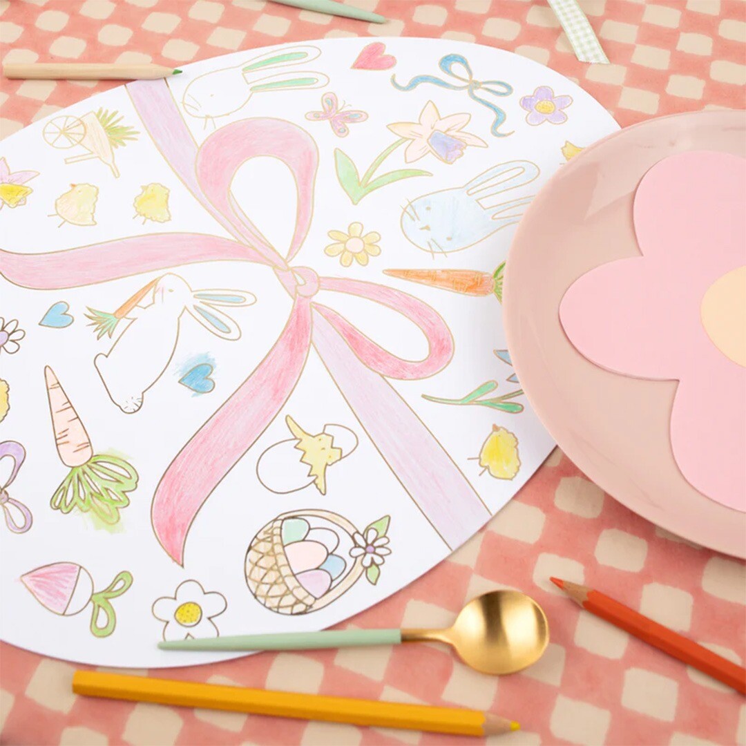 meri meri placemats kleurplaat - pasen - 8st | 273488 | 1