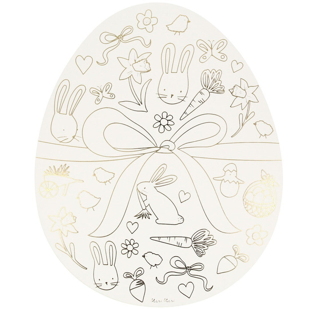 meri meri placemats kleurplaat - pasen - 8st | 273488 | 2