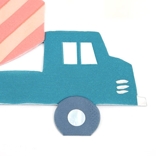 meri meri servetten betontruck – 16st | 215065 | 1