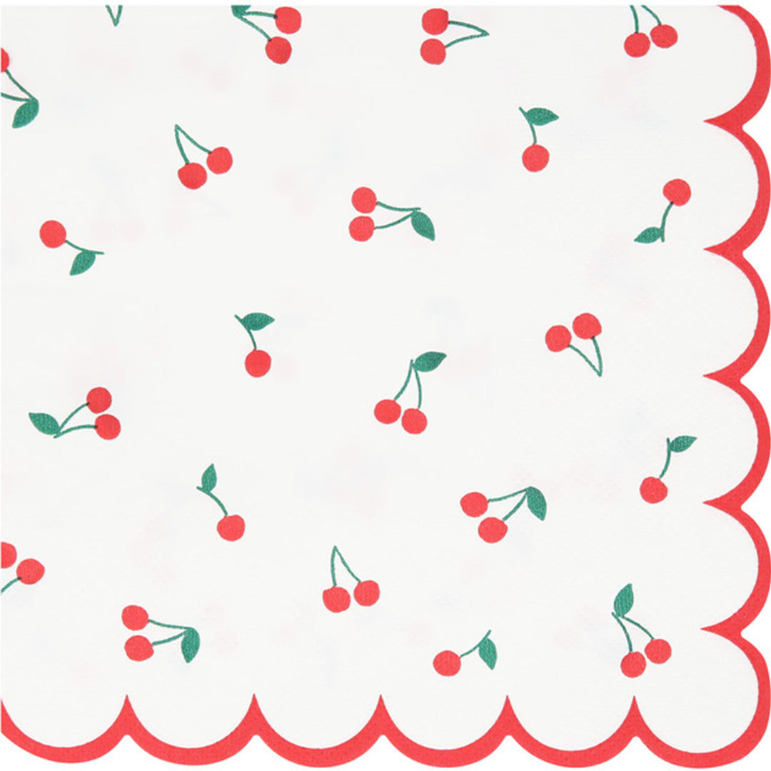 meri meri servetten cherry - large - 16st | 282822 | 0