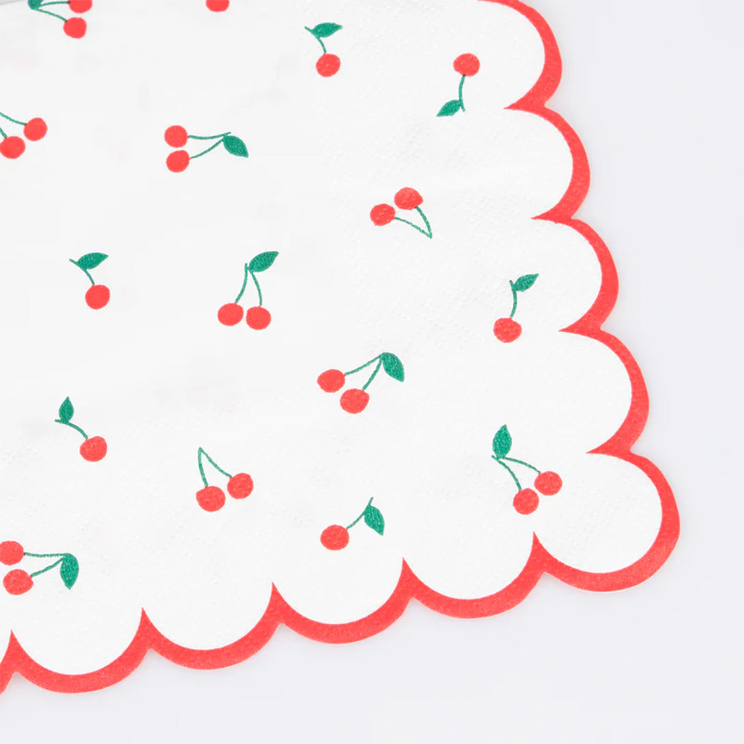 meri meri servetten cherry - small - 16st | 282813 | 1