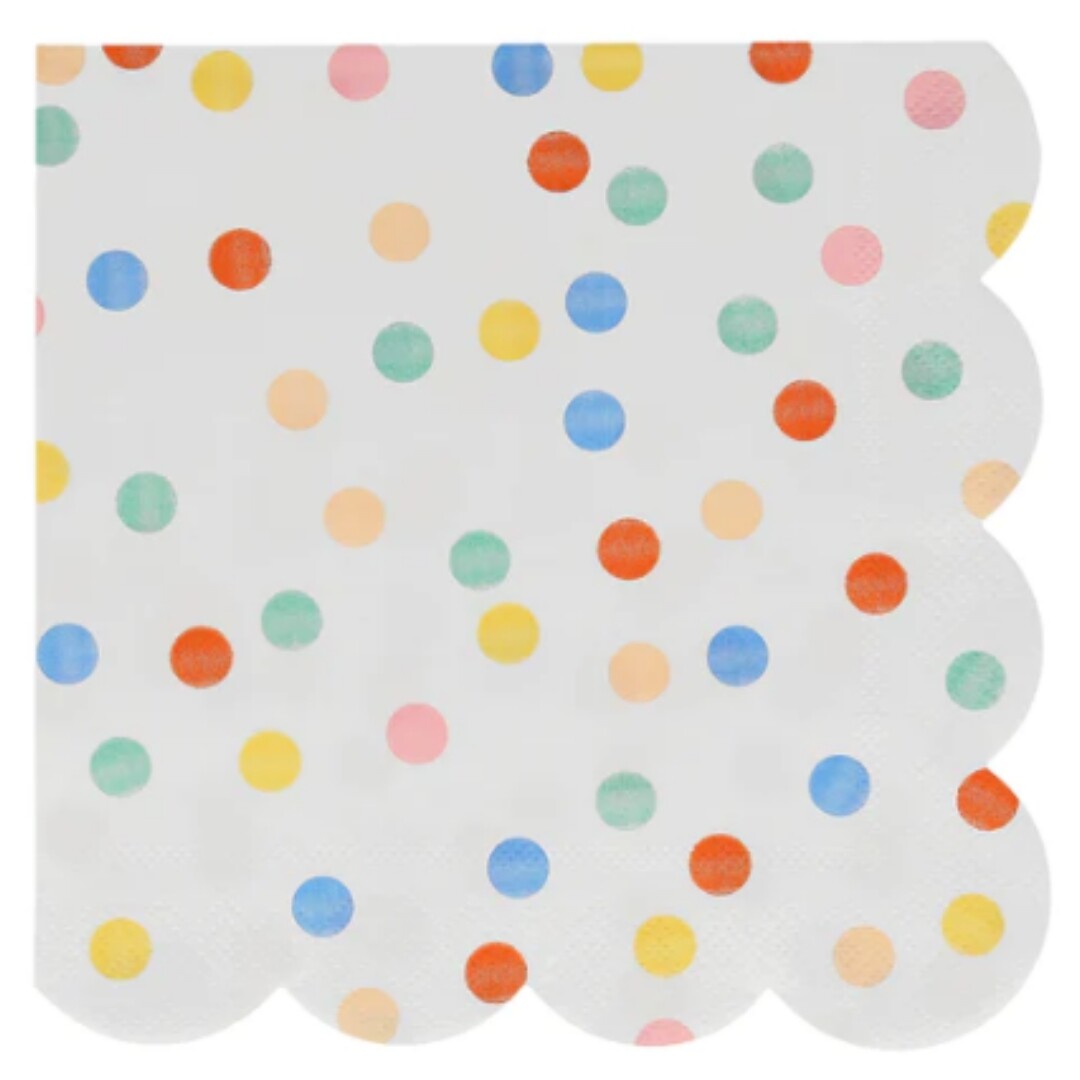 meri meri servetten colourful pattern - large - 16st | 267295 | 2