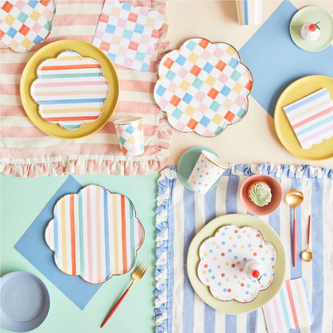 meri meri servetten colourful pattern - large - 16st | 267295 | 4
