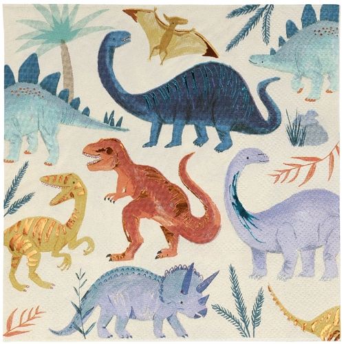 meri meri servetten dino's - large - 16st | 202232 | 0