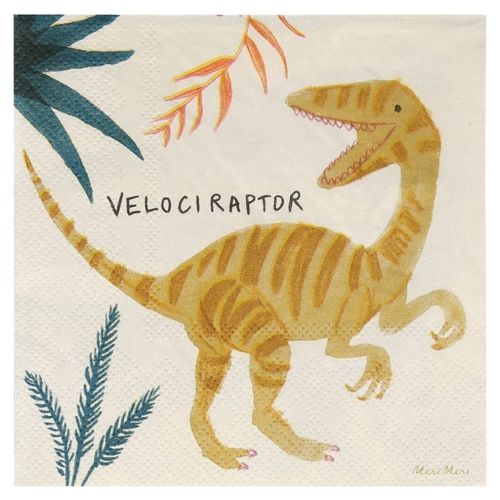 meri meri servetten dino's - small - 16st | 202884 | 3