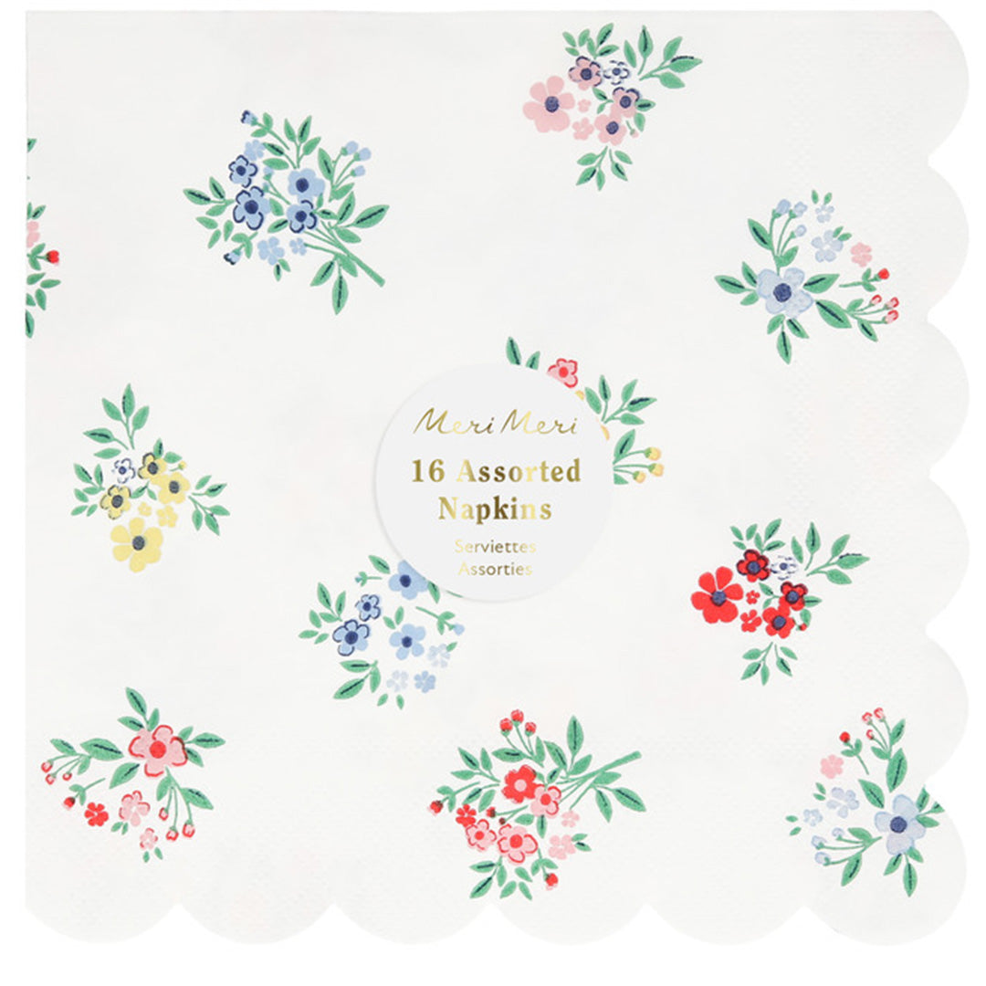 meri meri servetten ditsy posy - large - 16st | 285900 | 1