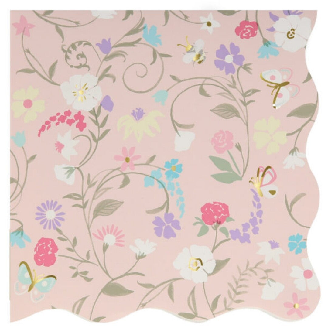 meri meri servetten ladurée paris floral - small - 16st | 225828 | 1