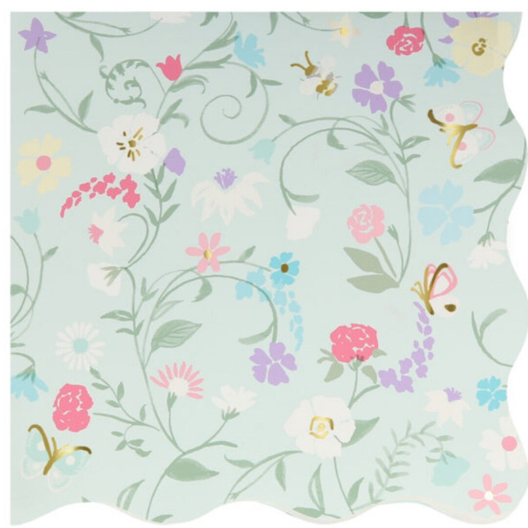 meri meri servetten ladurée paris floral - small - 16st | 225828 | 2