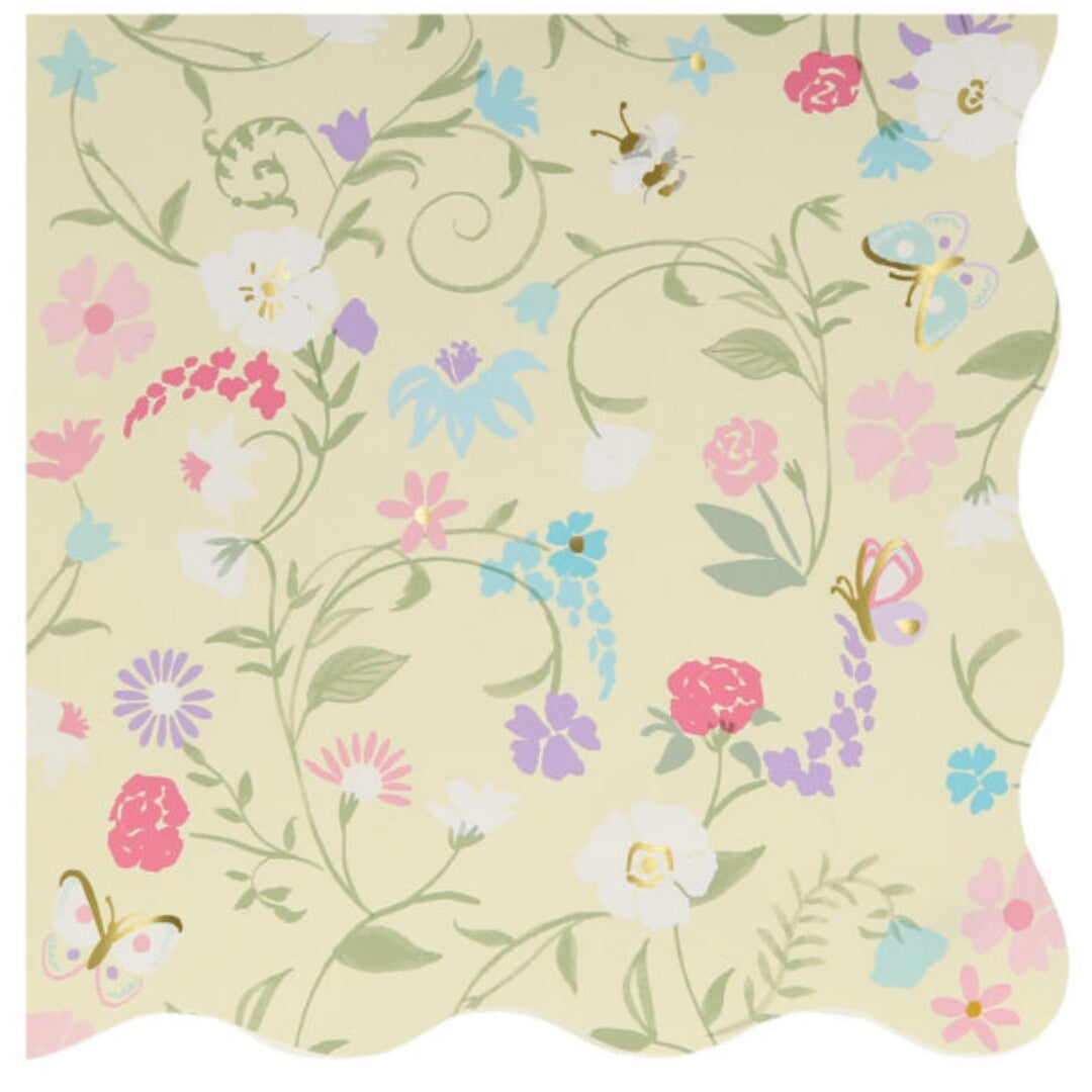 meri meri servetten ladurée paris floral - small - 16st | 225828 | 4