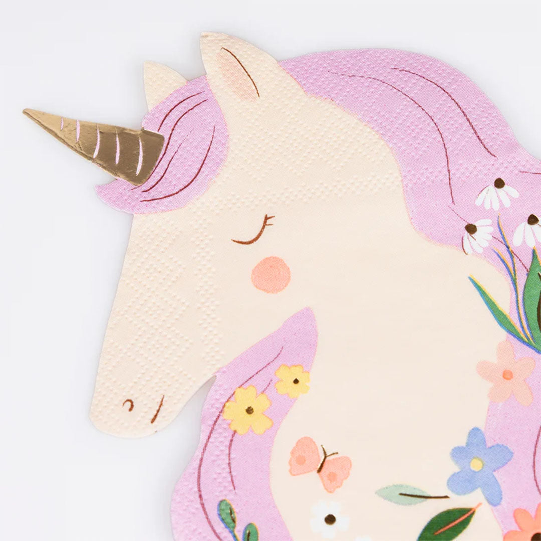 meri meri servetten meadow unicorns - 16st | 286323 | 1