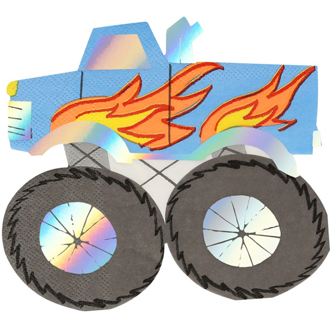 meri meri servetten monster truck - 16st | 287349 | 0