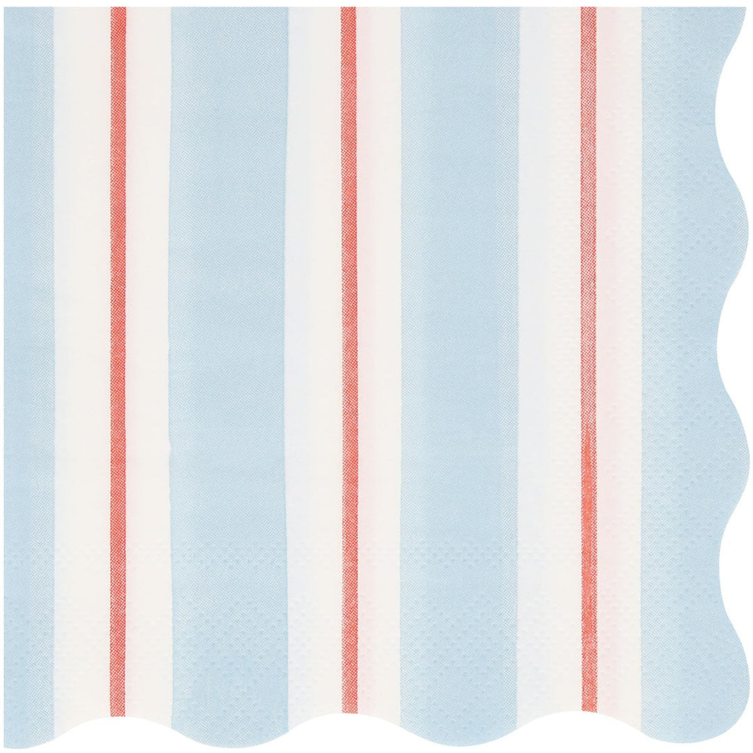 meri meri servetten preppy stripe - small - 16st | 286710 | 2