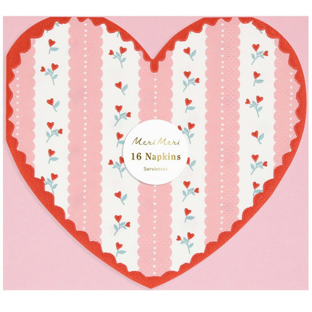 meri meri servetten vintage rose - 16st  | 282696 | 3