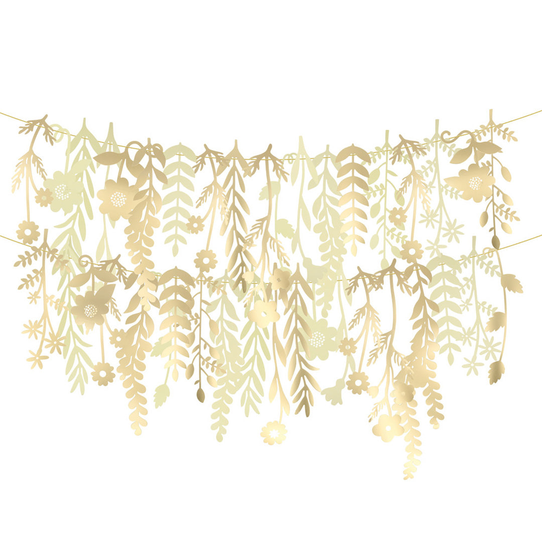 meri meri slinger bloemen - goud | 287583 | 0