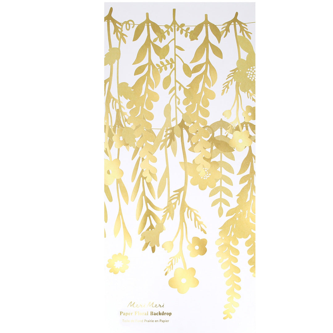 meri meri slinger bloemen - goud | 287583 | 1
