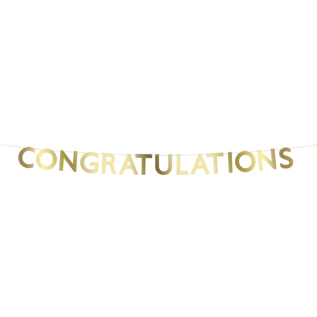 meri meri slinger congratulations - goud | 287943 | 0