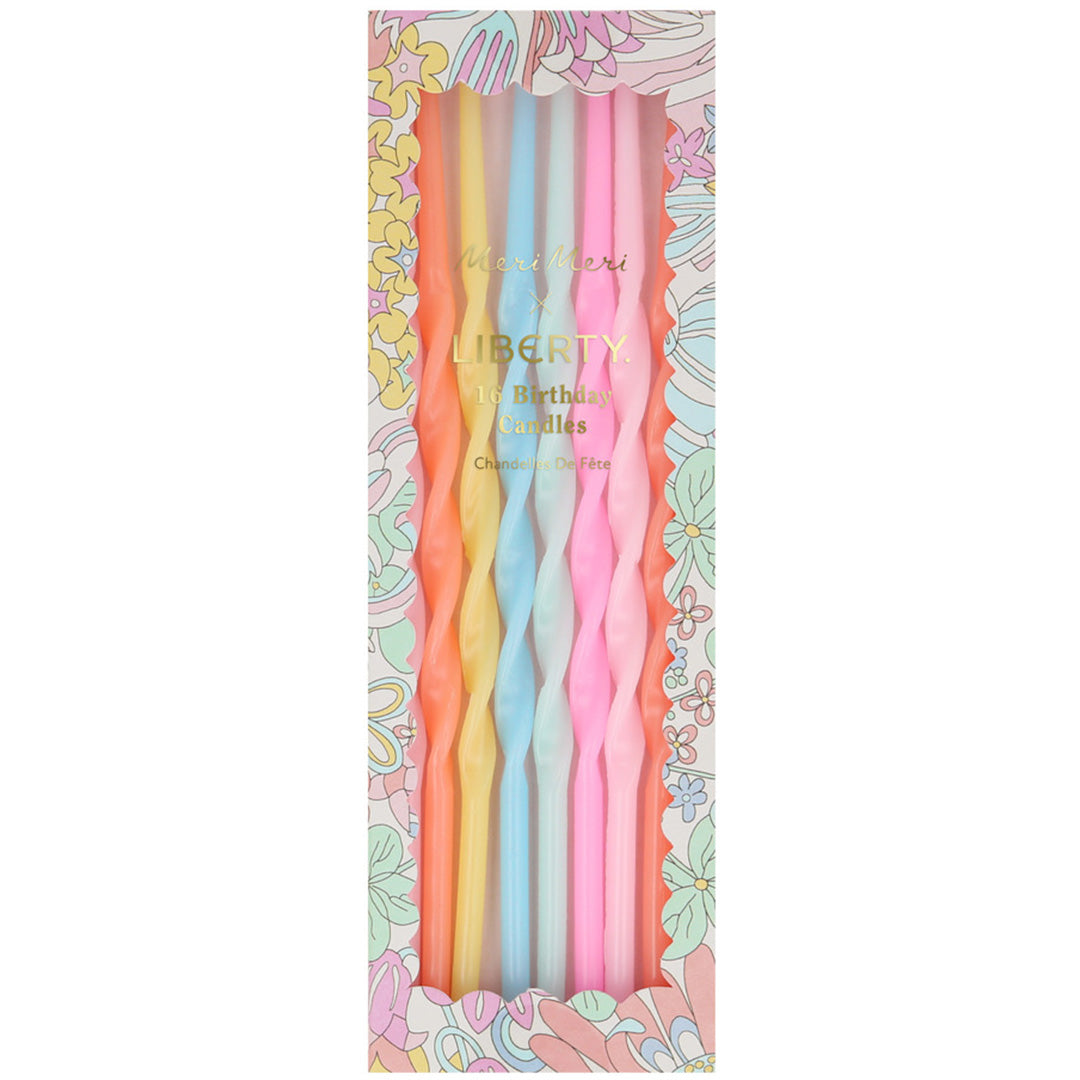 meri meri tafelkaarsen liberty - regenboog - 16st | 284244 | 1