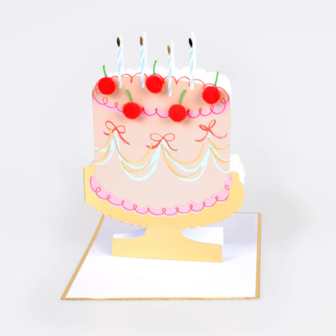 meri meri verjaardagskaart cherry cake | 287592 | 1