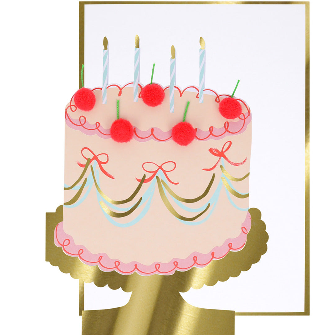 meri meri verjaardagskaart cherry cake | 287592 | 4