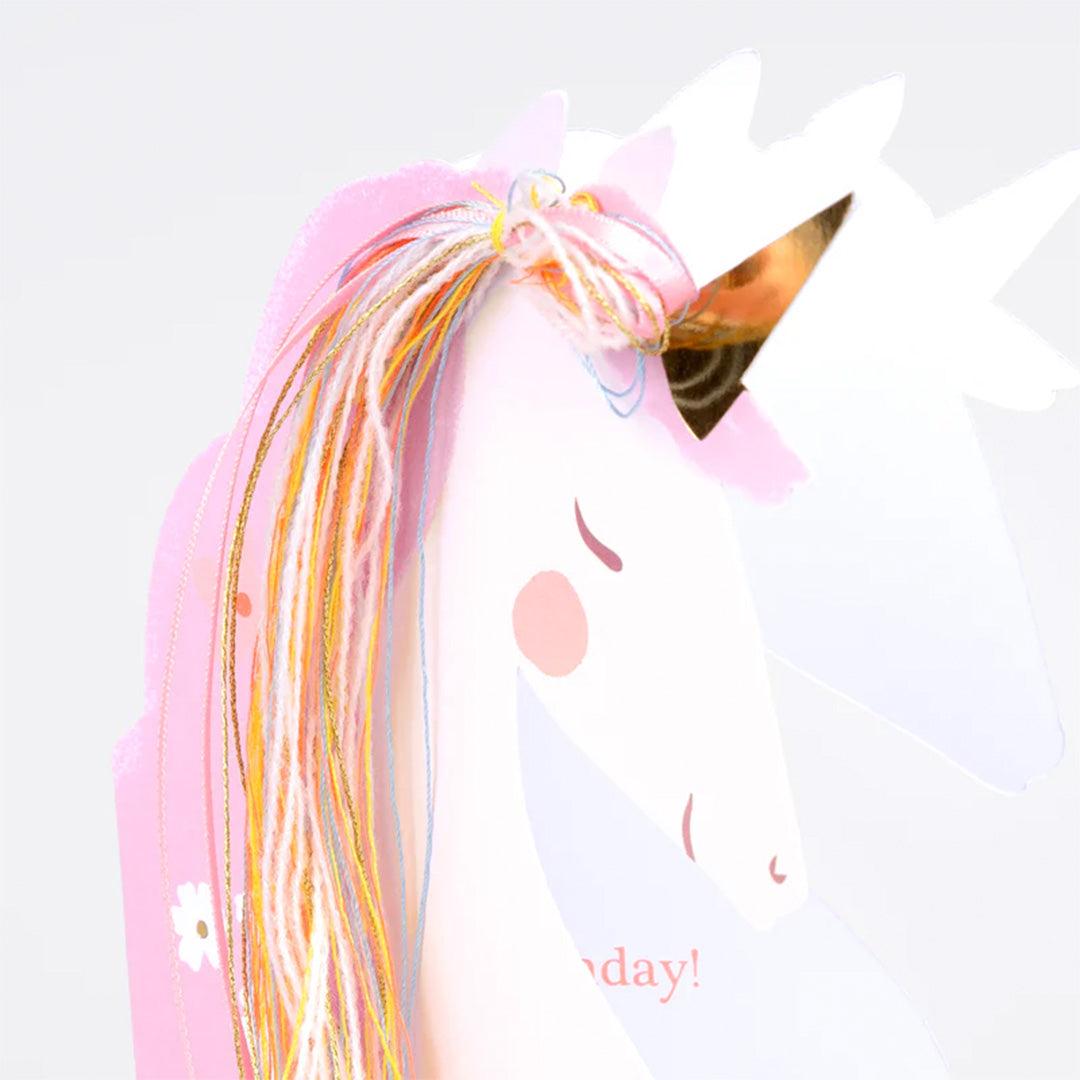 meri meri verjaardagskaart eenhoorn roze | 287610 | 1