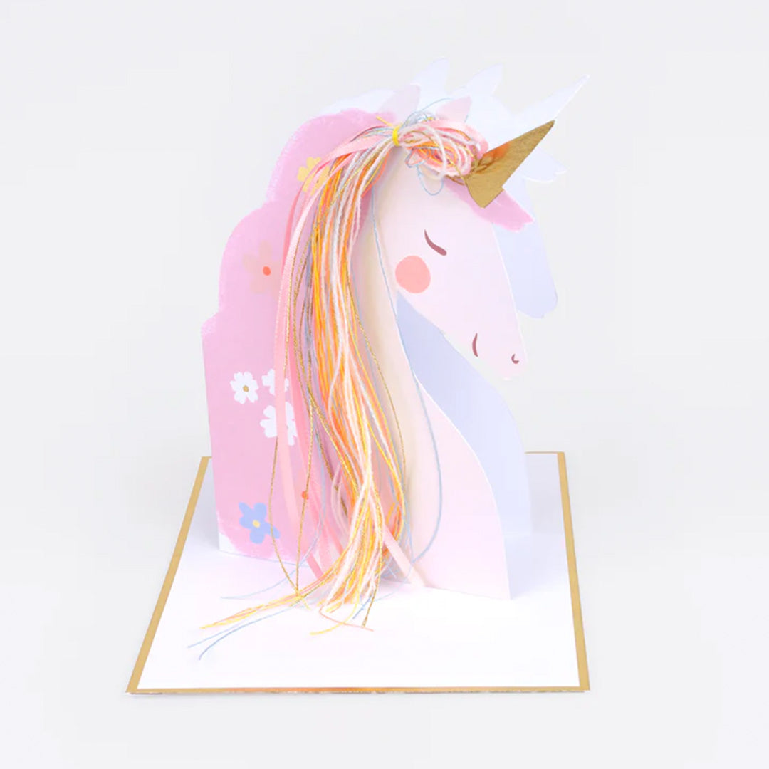 meri meri verjaardagskaart eenhoorn roze | 287610 | 2