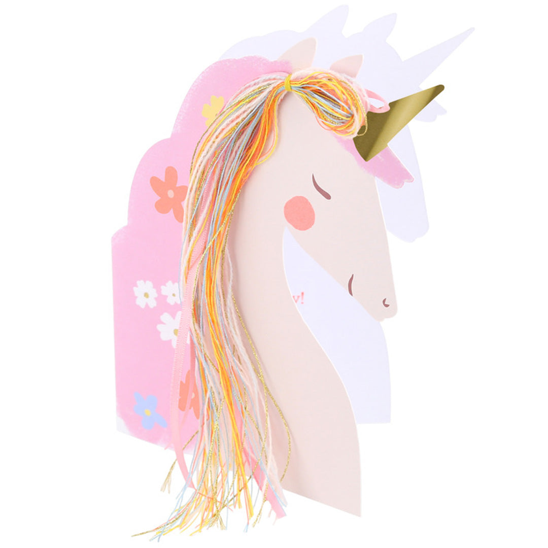 meri meri verjaardagskaart eenhoorn roze | 287610 | 4