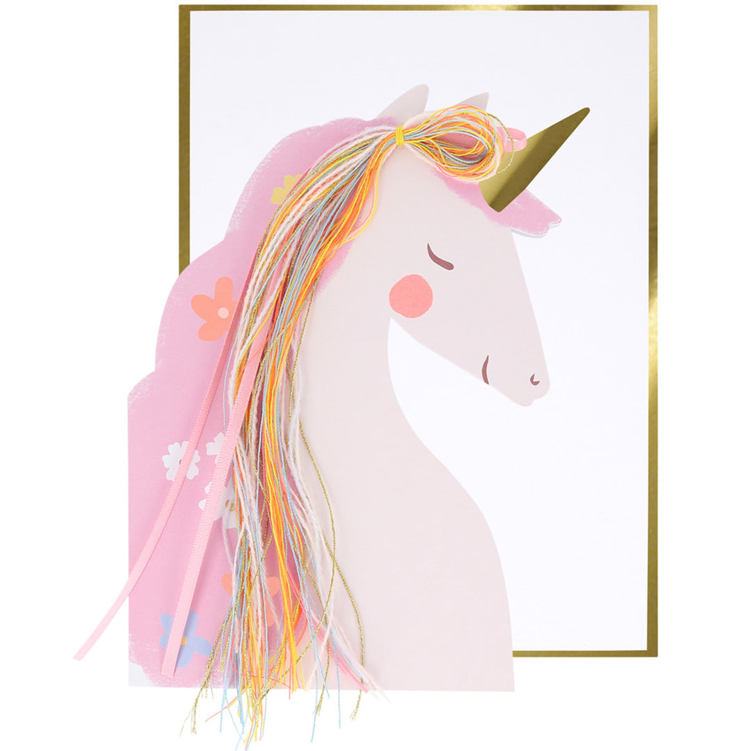 meri meri verjaardagskaart eenhoorn roze | 287610 | 5