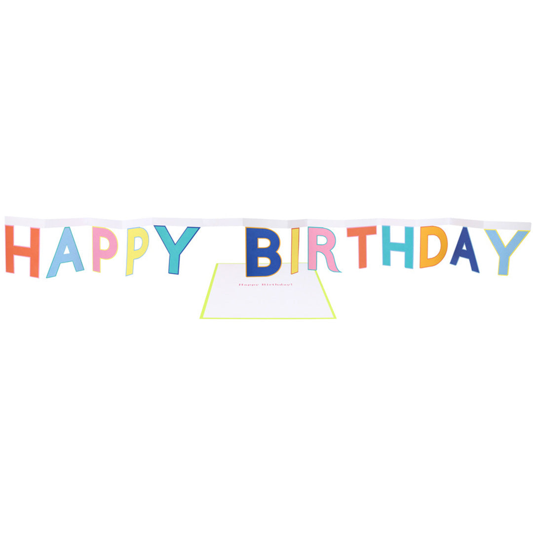meri meri verjaardagskaart happy birthday banner | 287412 | 0