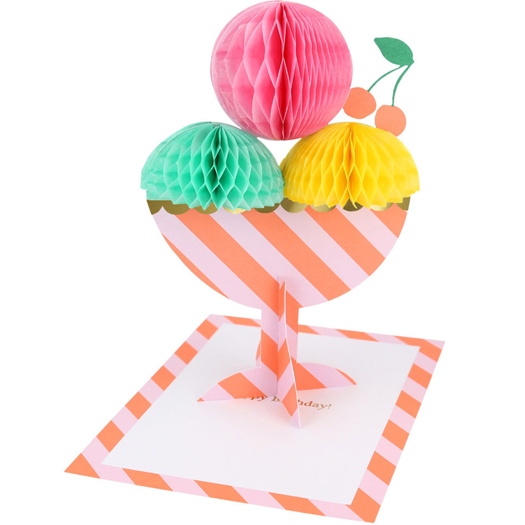 meri meri verjaardagskaart ice cream sundae | 286683 | 0