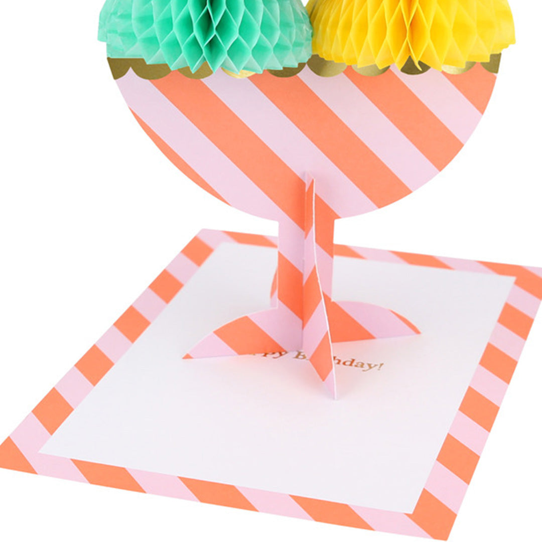 meri meri verjaardagskaart ice cream sundae | 286683 | 5