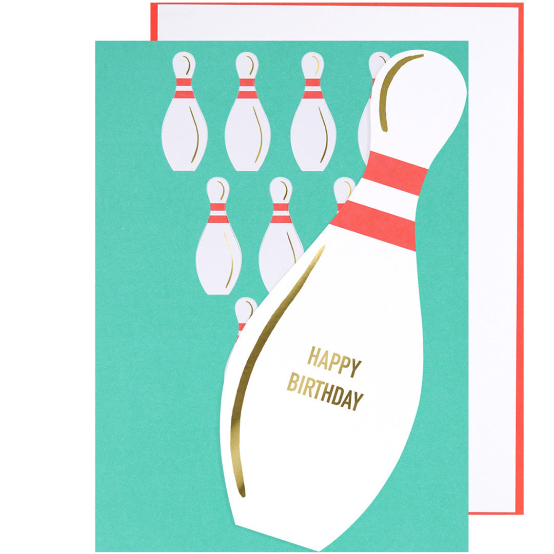 meri meri verjaardagskaart pop-up bowling | 286665 | 3