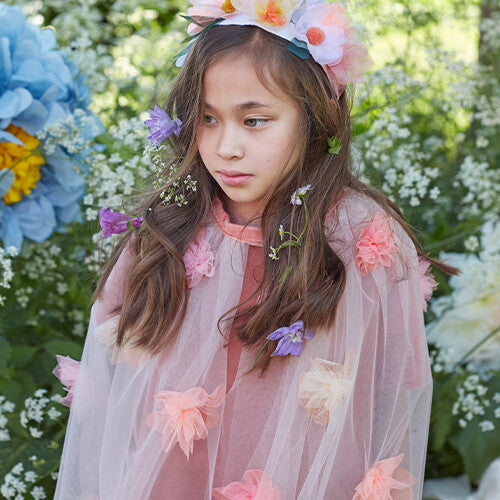 meri meri verkleedkleding cape bloemen | 221922 | 1