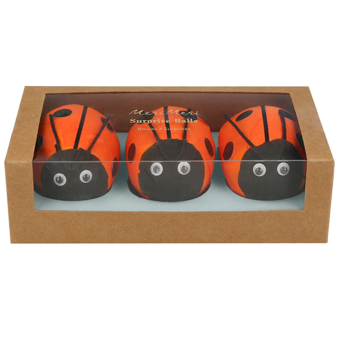 meri meri verrassingsballen lieveheersbeestjes - 3st | 288339 | 3