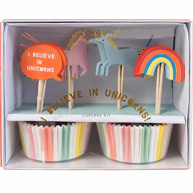 meri meri cupcake set - eenhoorn | 146917 | 0