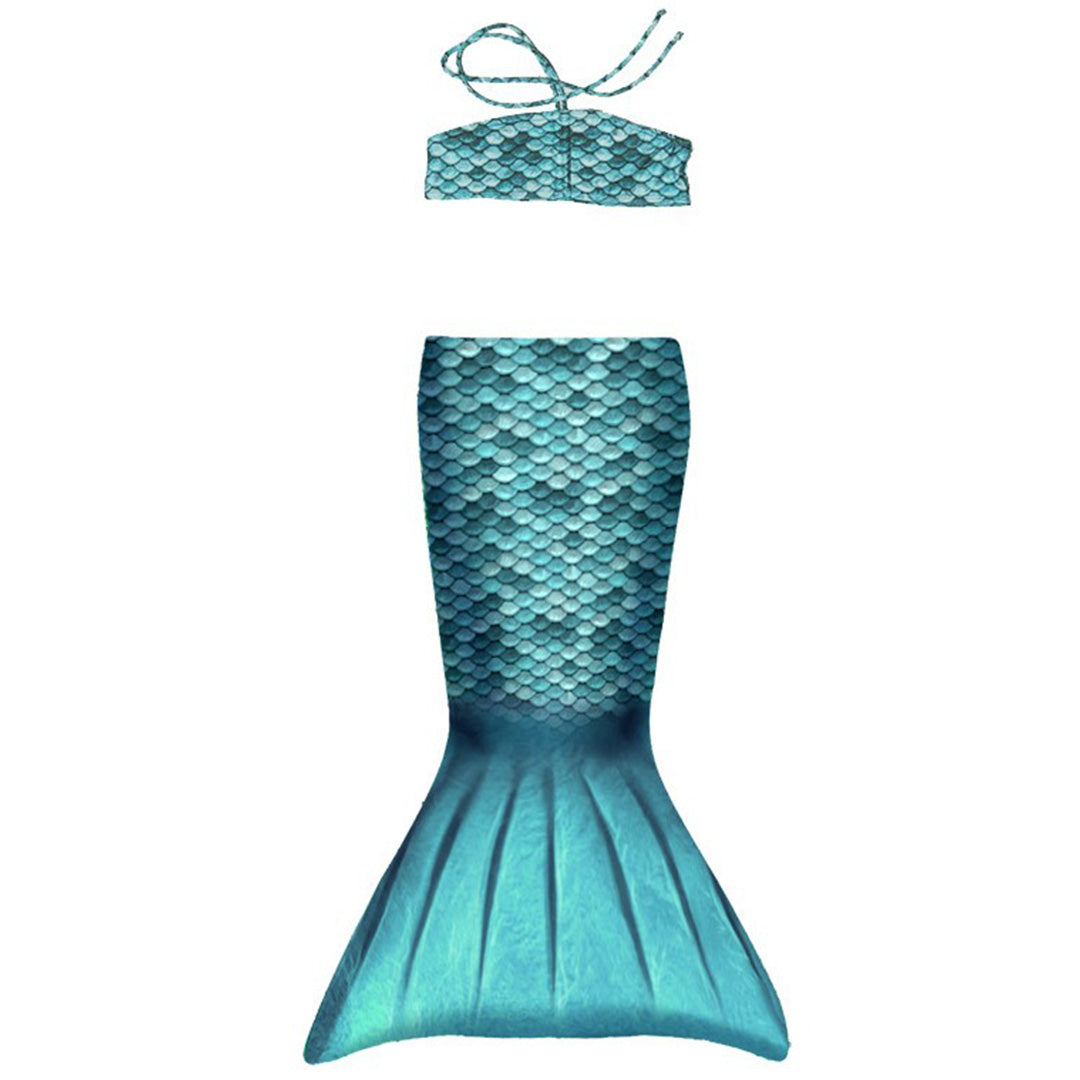 kuaki mermaids zeemeerminstaart met bikinitop - turquoise | 5749013