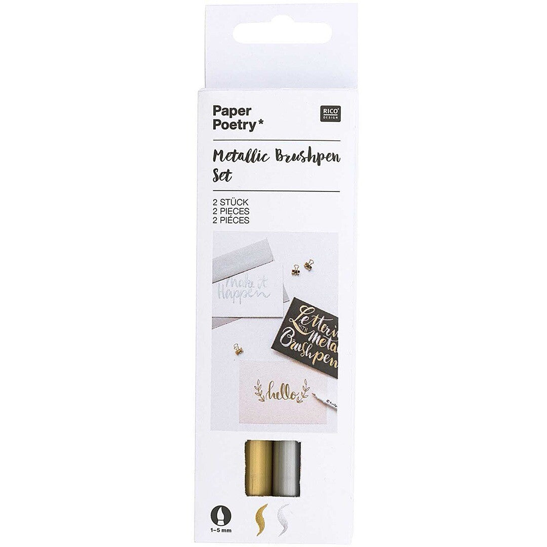metallic pennen - goud-zilver | 7020.410 | 0