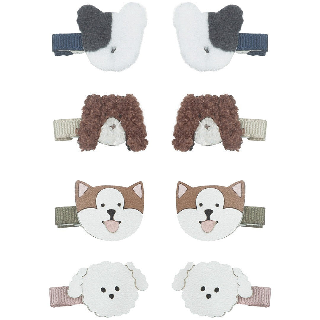 mimi & lula haarclipjes mini puppy - 8st  | 152088-81 | 0