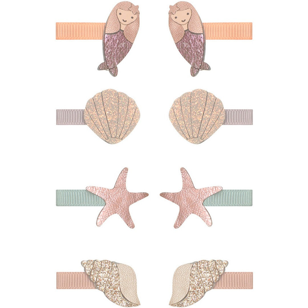 mimi & lula haarclipjes zeemeermin - 8st  | 162069-23 | 0