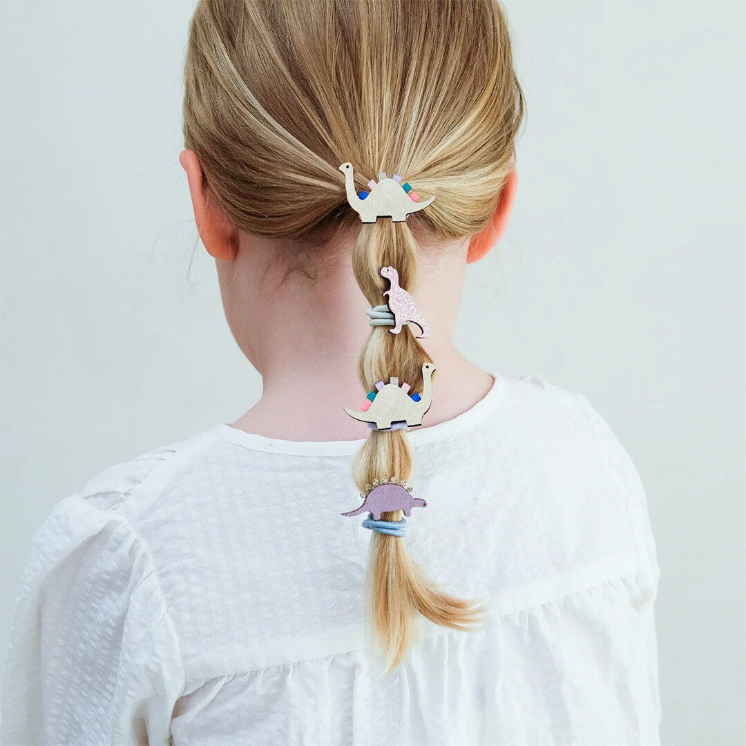 mimi & lula haarelastiekjes dino pastel - 6st | 152039-77 | 1