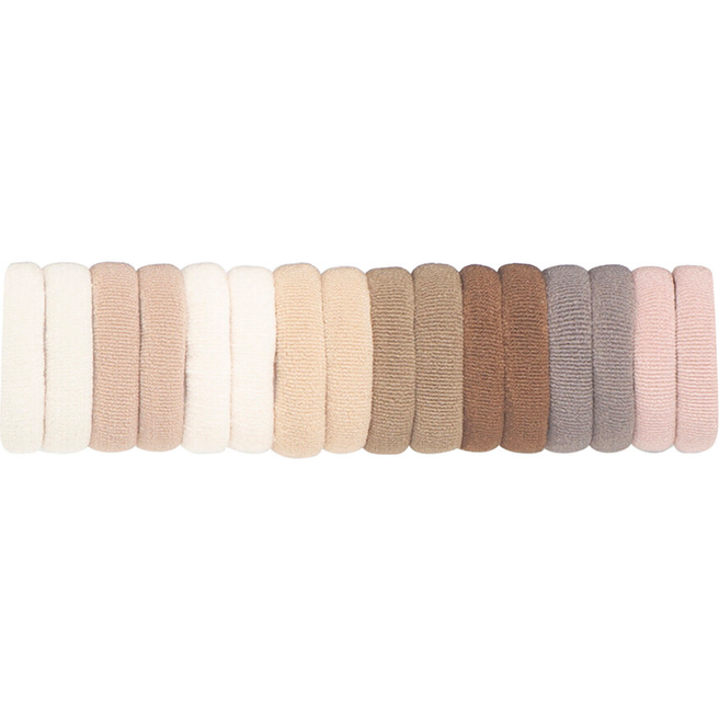 mimi & lula haarelastiekjes towelling beige - 16st  | 142027-69 | 0