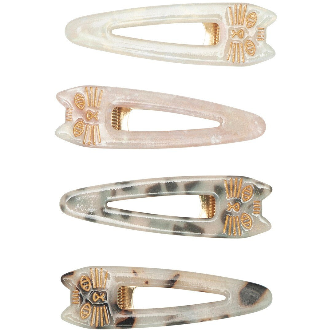 mimi & lula haarspeldjes cat acetate - 4st   | 152093-81 | 0